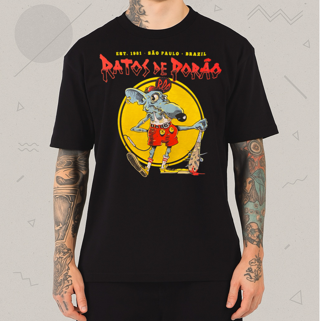 Camiseta Ratos de Porão Mickey