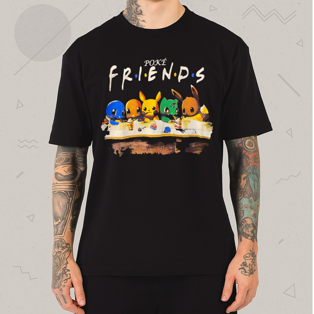 Camiseta Pokemon Friends