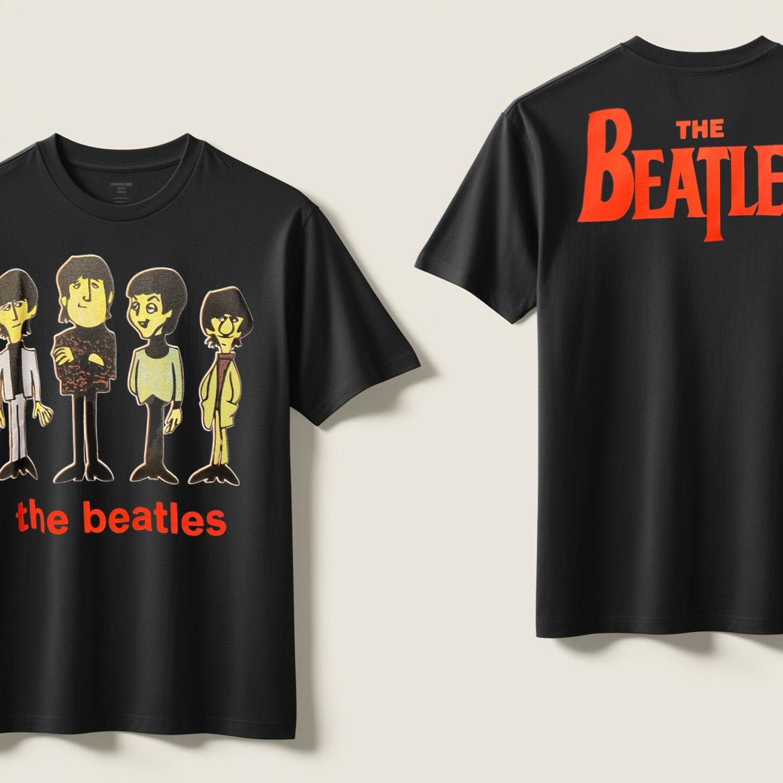 Camiseta Beatles Caricatura