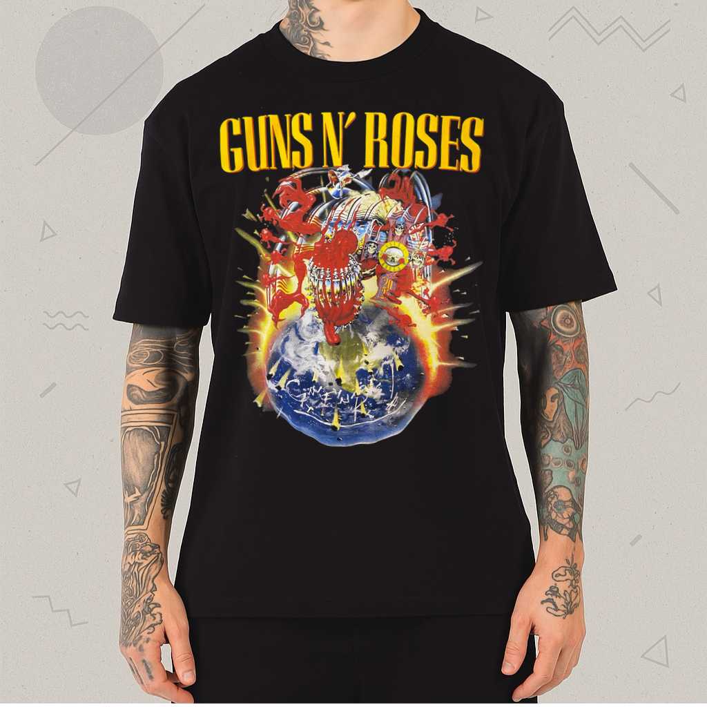 Camiseta Guns n Roses Tour 2025