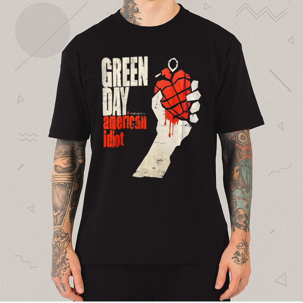 Camiseta Green Day American Idiot