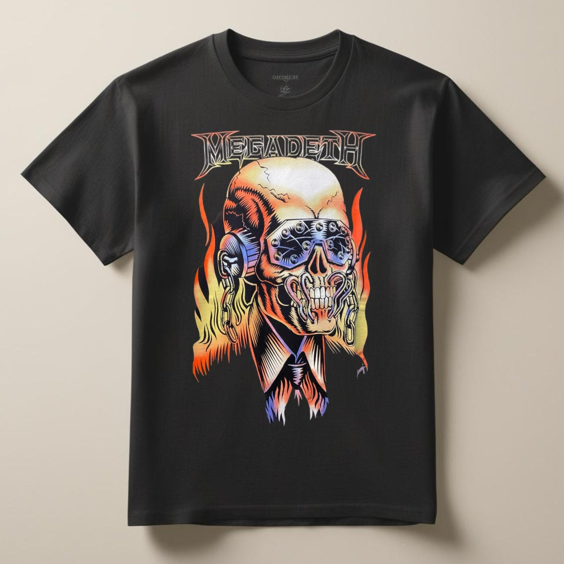 Camiseta Megadeth Flaming