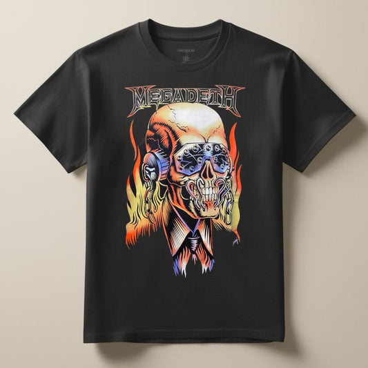 Camiseta Megadeth Flaming