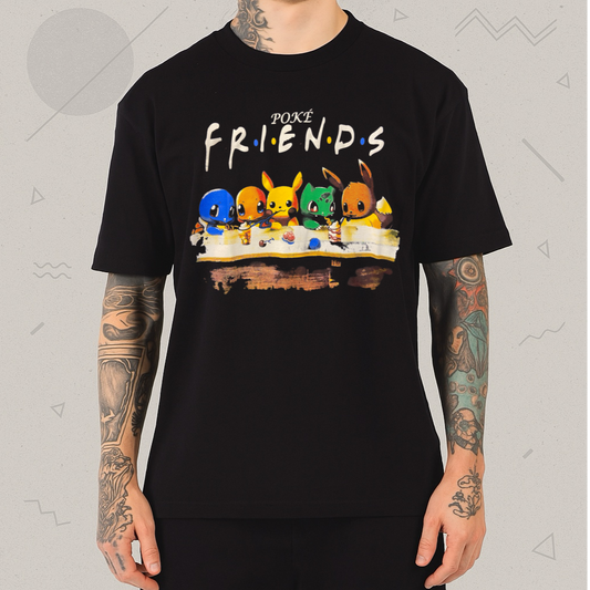 Camiseta Pokemon Friends