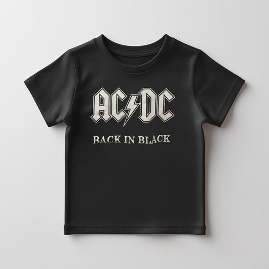 Camiseta Infantil ACDC Back in Black