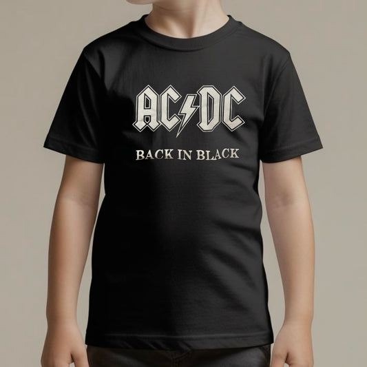 Camiseta Infantil ACDC Back in Black