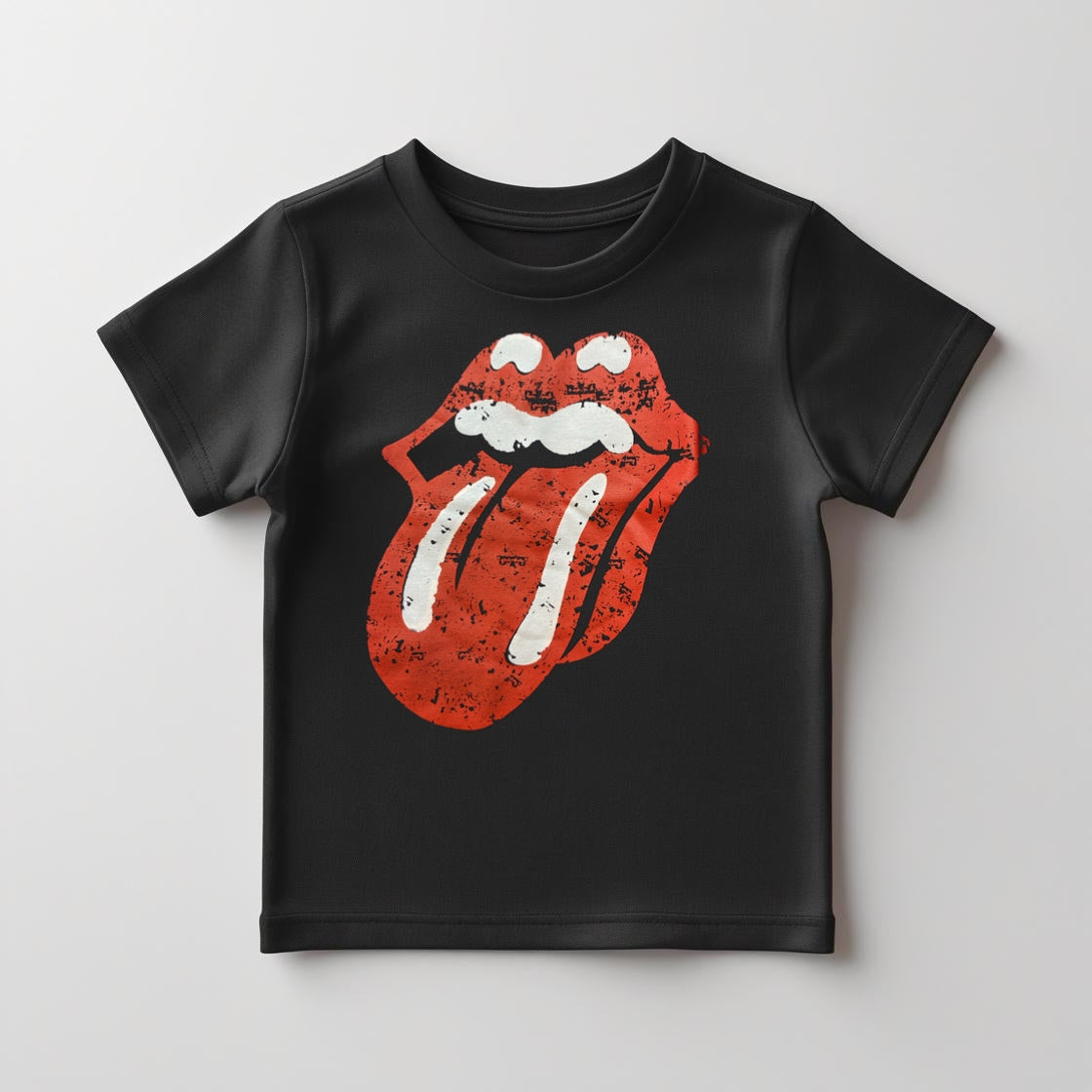 Camiseta Infantil Rolling Stones Envelhecido