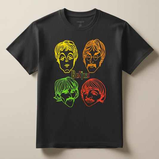 Camiseta Beatles Caricatura