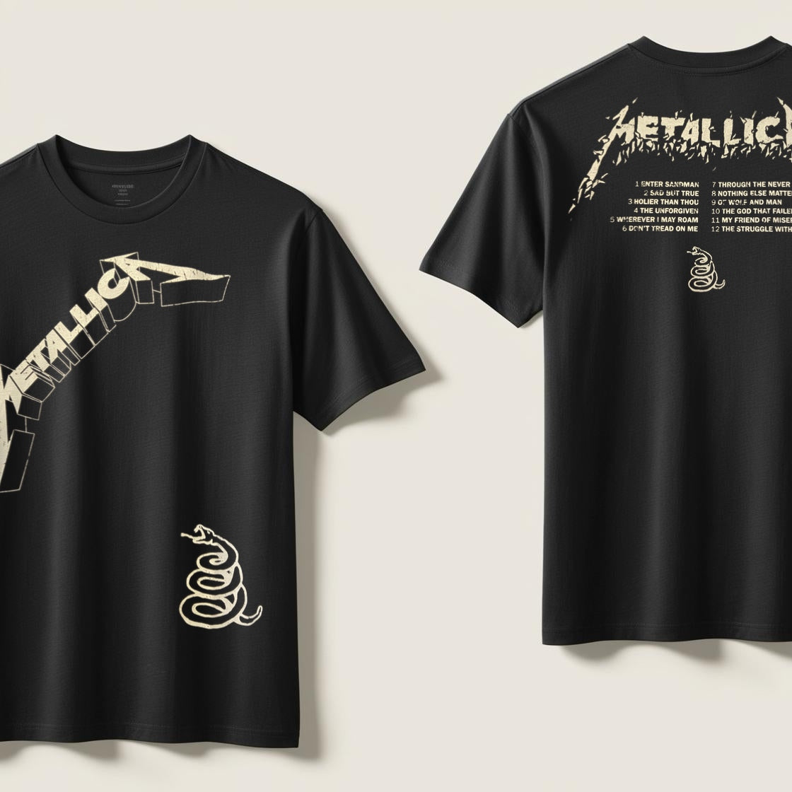 Camiseta Metallica Black Album