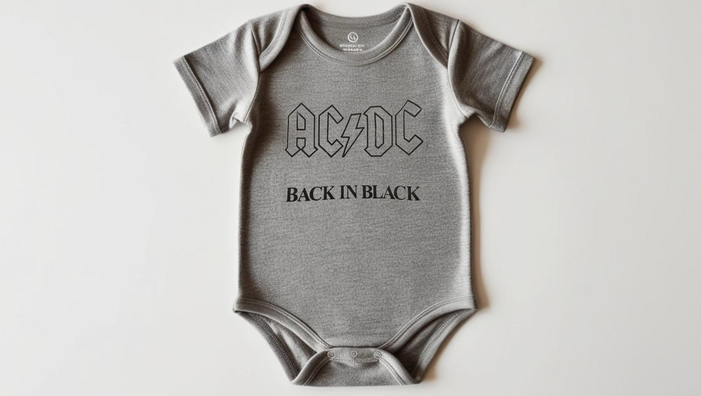 Body AC/DC Back in Black Manga Curta