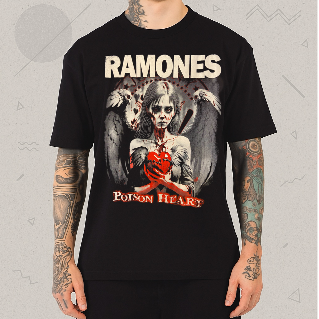 Camiseta Ramones Poison Heart