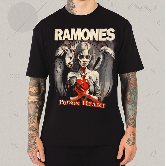 Camiseta Ramones Poison Heart