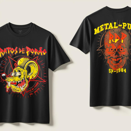 Camiseta Ratos de Porão Metal Punk