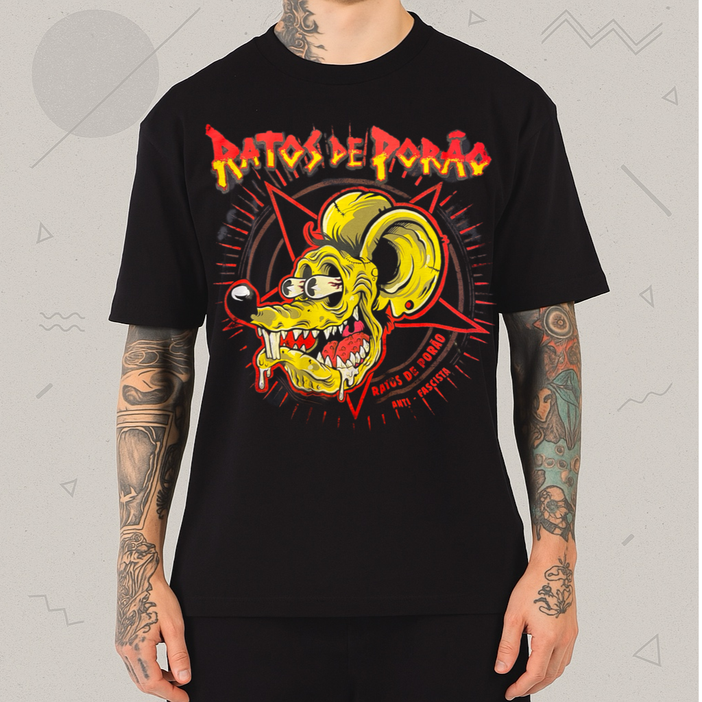 Camiseta Ratos de Porão Metal Punk